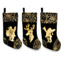 Set of 3 Felt Santa, Reindeer Christmas Stockings 16 Inches Cartsfy Inc.