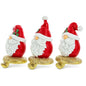 Set of 3 Santa Gnome Stocking Holders - Festive Christmas Mantel Hooks Cartsfy Inc.