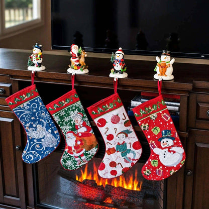 Set of 4 Set of 4 Tapestry Christmas Stockings BestPysanky Default Title Default Title-