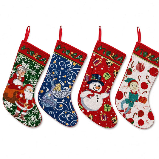 Set of 4 Set of 4 Tapestry Christmas Stockings BestPysanky Default Title Default Title-