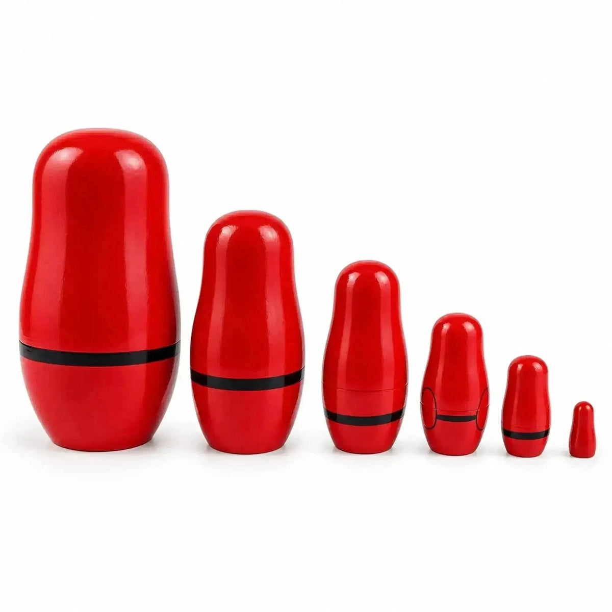 Set of 6 Santa with Christmas Gifts Wooden Nesting Dolls 5.5 Inches Cartsfy Inc.