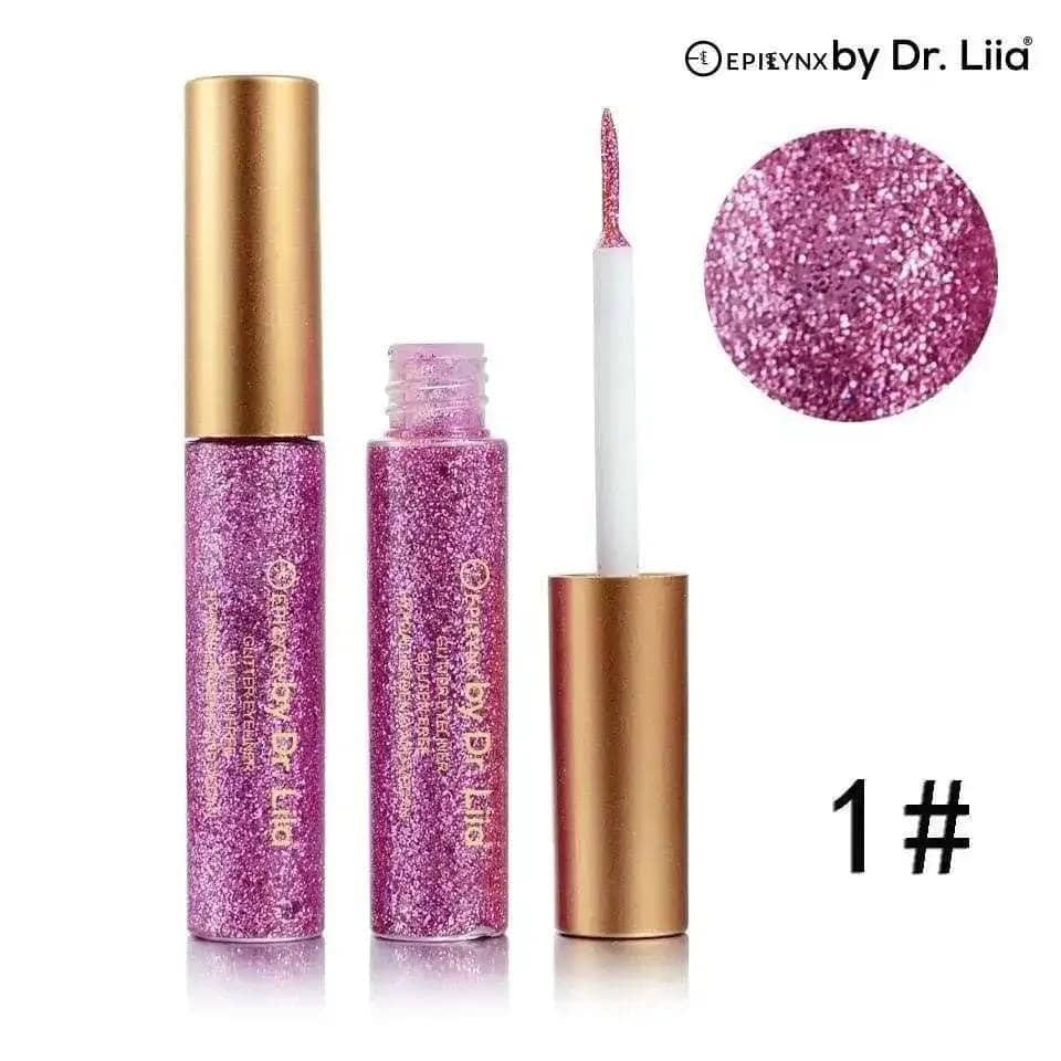 Shimmer & Shine Glitter Eyeliner – Vegan, Allergen-Free, Long-Wearing EpiLynx 2 yellow gold 4 red brown 5 purple 2 yellow gold-4 red brown-5 purple-6 light gold-7 green-8 blue-9 fuchsia-10 red-11 gold brown-12 pink-14 dark brown-15 brown-16 earth brown-