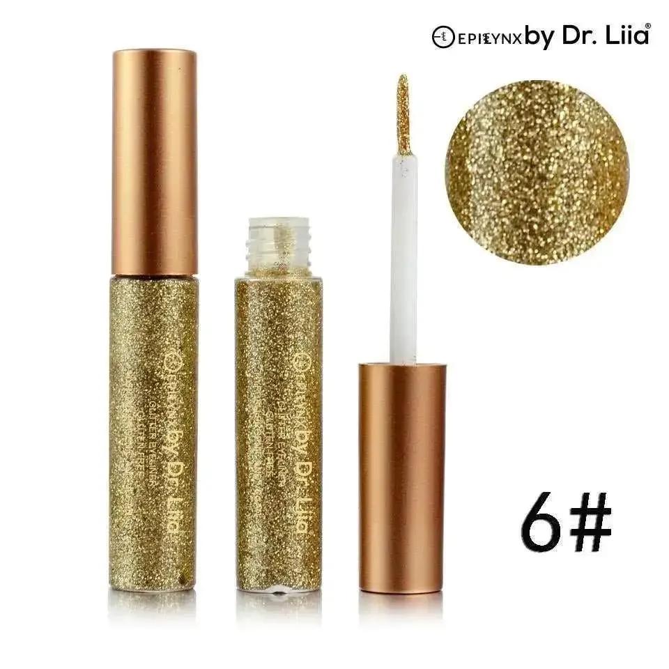 Shimmer & Shine Glitter Eyeliner – Vegan, Allergen-Free, Long-Wearing EpiLynx 2 yellow gold 4 red brown 5 purple 2 yellow gold-4 red brown-5 purple-6 light gold-7 green-8 blue-9 fuchsia-10 red-11 gold brown-12 pink-14 dark brown-15 brown-16 earth brown-