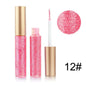 Pink glitter eyeliner set, shade 12#, with applicator wand and pink sample