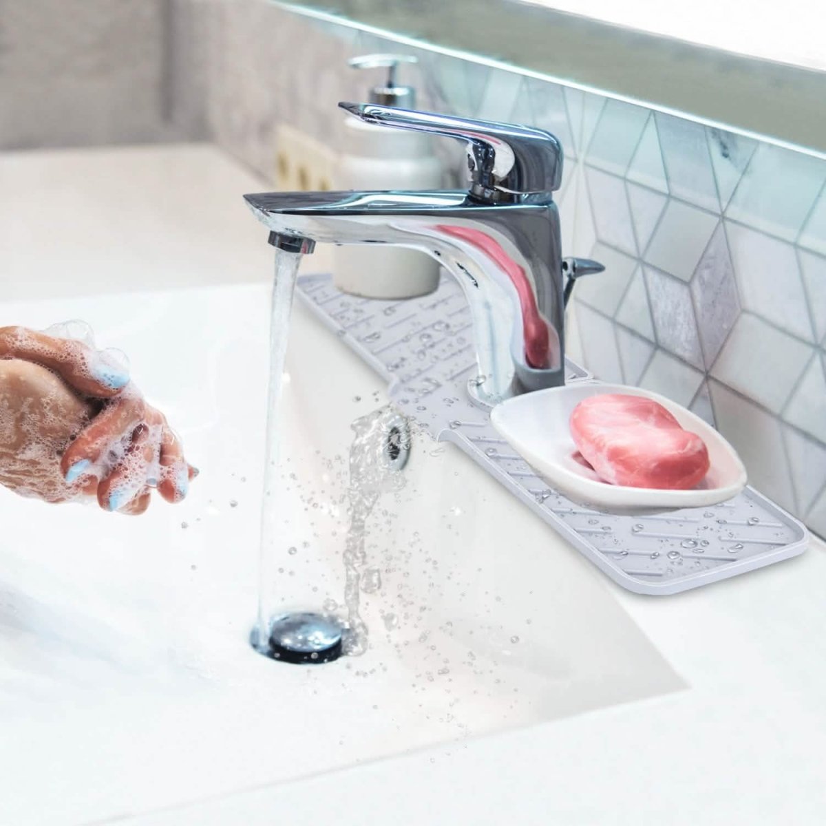 Silicon Faucet Kitchen Sink Mat - Cartsfy Inc.