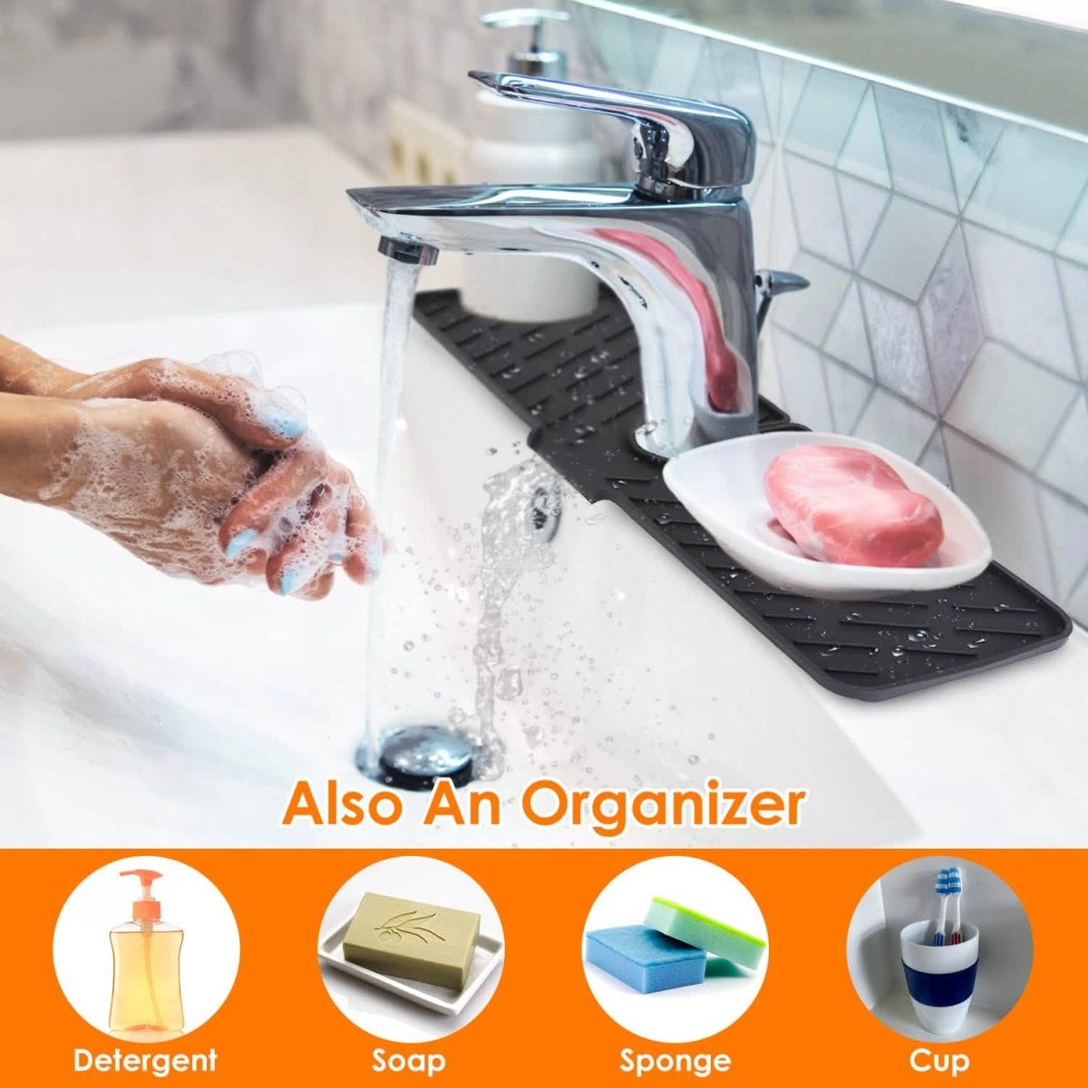 Silicon Faucet Kitchen Sink Mat - Cartsfy Inc.