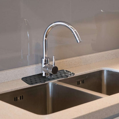 Silicone Kitchen Sink Faucet Splash Guard and Drip Catcher Tray Cartsfy Inc.