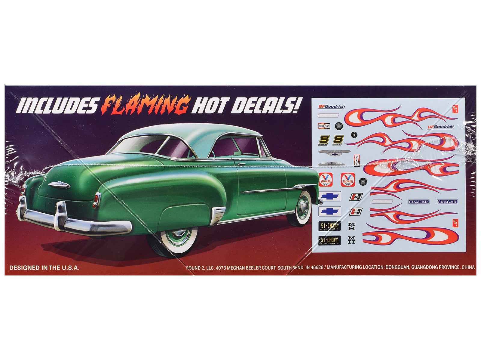 AMT 1/25 1951 Chevrolet cruiser 3-in-1 model kit with flaming hot decals