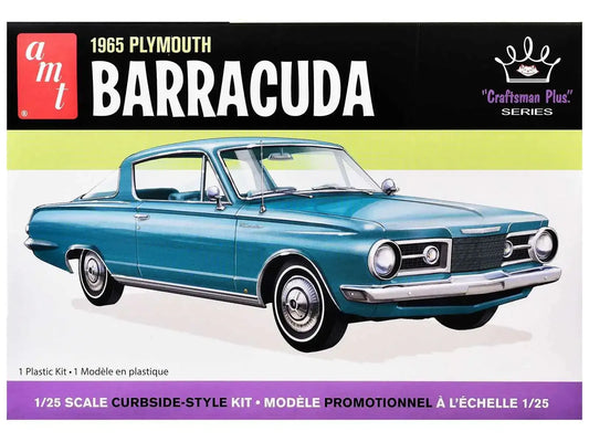 Skill 2 Model Kit 1965 Plymouth Barracuda "Craftsman Plus" Series 1/25 Scale Model by AMT Miniature Motors Default Title Default Title-