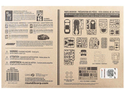 Model kit parts overview sheet with labeled diagrams and small component outlines