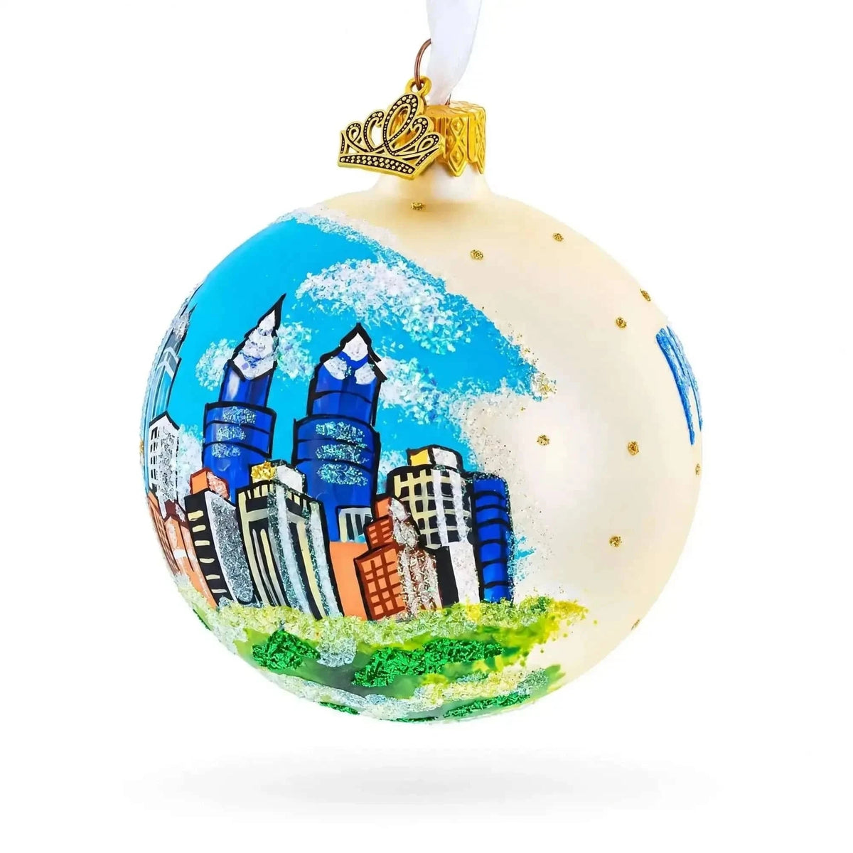 Skyline of Philadelphia, Pennsylvania Glass Ball Christmas Ornament 3.25 Inches Cartsfy Inc.