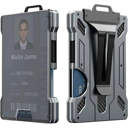 Slim Aluminum Metal Money Wallet DailySale Default Title Default Title-