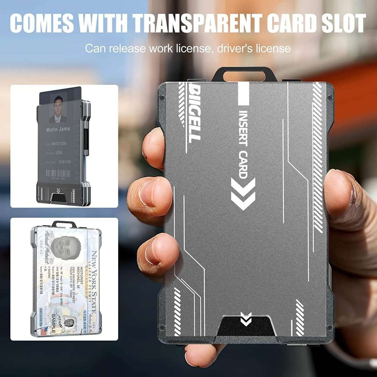 Slim Aluminum Metal Money Wallet Cartsfy Inc.