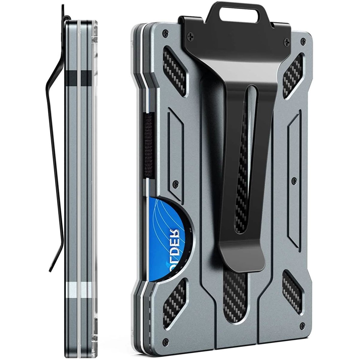 Slim Aluminum Metal Money Wallet - Cartsfy Inc.