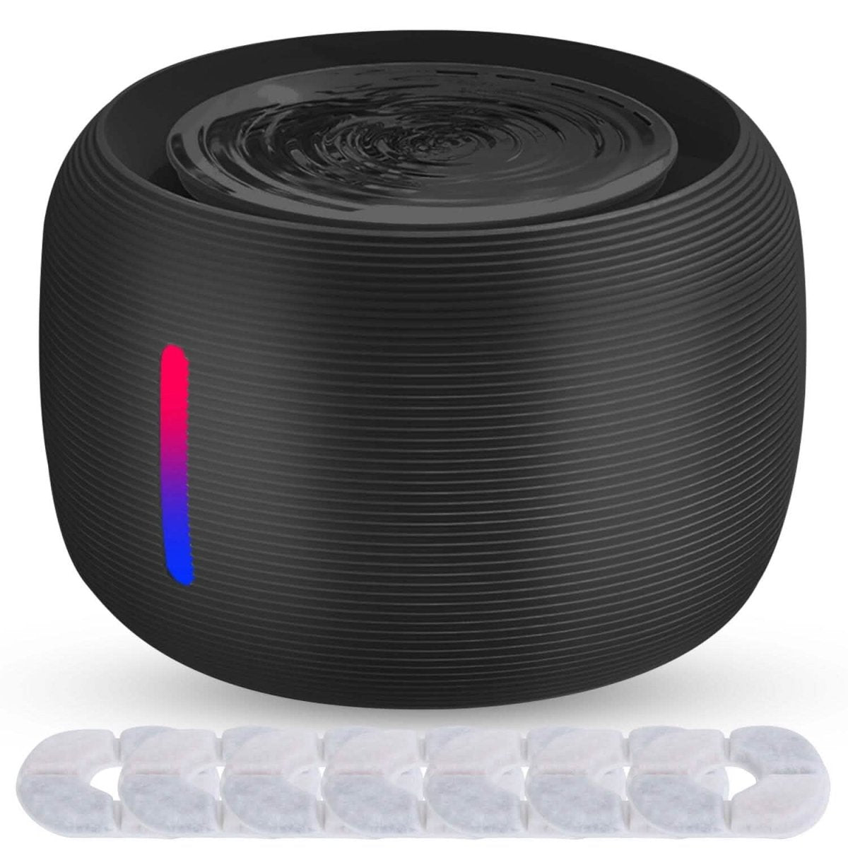 Smart Pet Drinking Fountain with LED Light 7 - Pack Replaceable Water Filters - Cartsfy Inc.