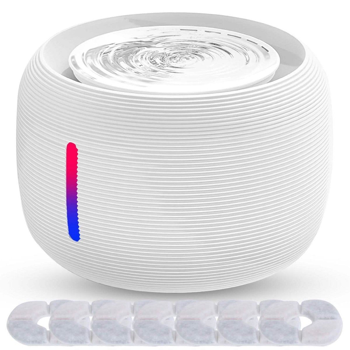 Smart Pet Drinking Fountain with LED Light 7 - Pack Replaceable Water Filters - Cartsfy Inc.