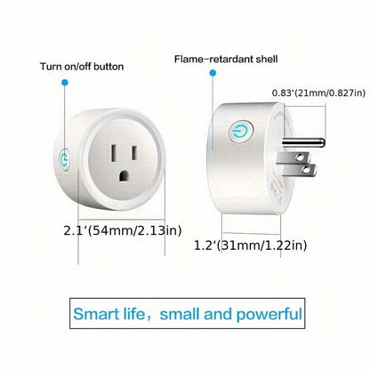 Smart WiFi Plug Outlet Adapter, Works with Alexa & Google, Timer, Voice Control, 2.4GHz Network Home Automation Cartsfy Inc.