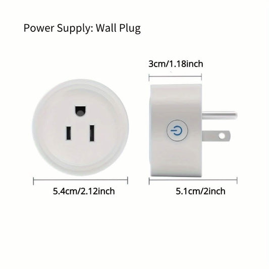 Smart WiFi Plug Outlet Adapter, Works with Alexa & Google, Timer, Voice Control, 2.4GHz Network Home Automation Cartsfy Inc.
