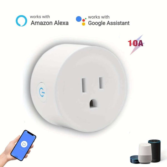 Smart WiFi Plug Outlet Adapter, Works with Alexa & Google, Timer, Voice Control, 2.4GHz Network Home Automation Cartsfy Inc.