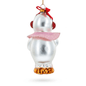 Snowwoman with Wreath Glass Christmas Ornament BestPysanky Default Title Default Title-