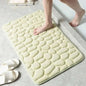 Soft Memory Foam Non Slip Cobblestone Embossing Bath Mat DailySale Navy / S Navy / L Apple Green / S Navy / S-Navy / L-Apple Green / S-Apple Green / L-Camel / S-Camel / L-Black / S-Black / L-Blue / S-Blue / L-Coffee / S-Coffee / L-Gray / S-Gray / L-Khaki / S-Khaki / L-Pink / S-Pink / L-