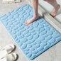 Soft Memory Foam Non Slip Cobblestone Embossing Bath Mat - Cartsfy Inc.