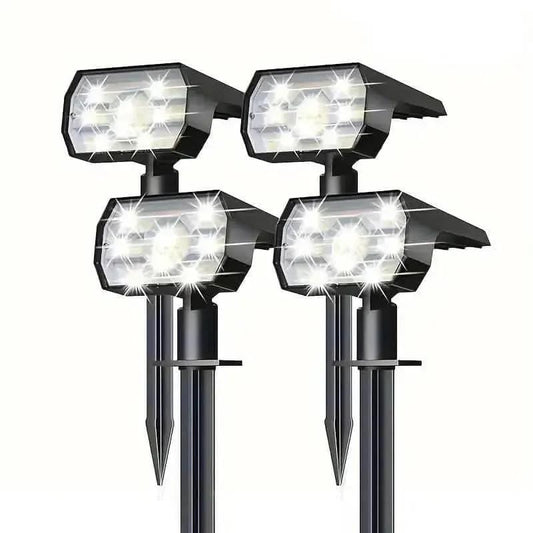 Solar Landscape Outdoor Spotlights DailySale 2-Piece 4-Piece 2-Piece-4-Piece-