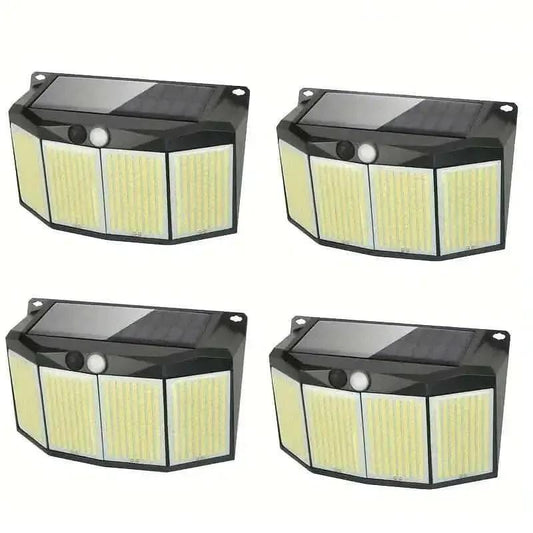 Solar Lights Outdoor 576 LED with Lights Reflector and 3 Lighting Modes DailySale 1-Piece 4-Piece 1-Piece-4-Piece-