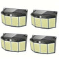 Solar Lights Outdoor 576 LED with Lights Reflector and 3 Lighting Modes DailySale 1-Piece 4-Piece 1-Piece-4-Piece-
