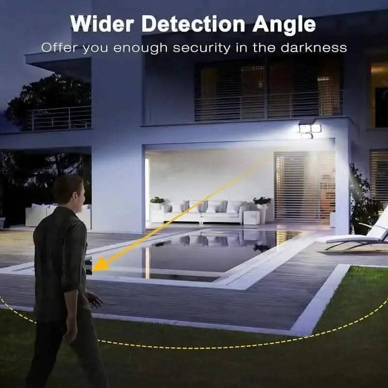 Solar Outdoor Lights 333 LEDs Motion Sensor Lights 4 Heads DailySale Integral Split Integral-Split-