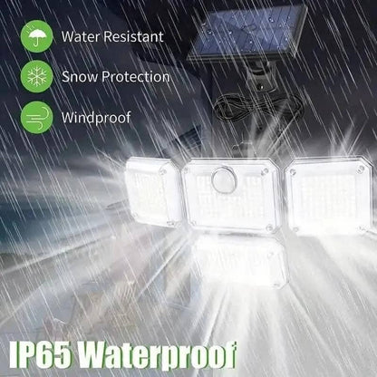 Solar Outdoor Lights 333 LEDs Motion Sensor Lights 4 Heads DailySale Integral Split Integral-Split-