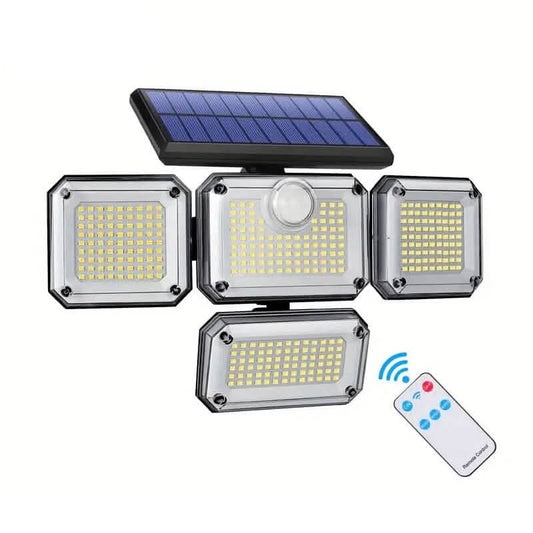 Solar Outdoor Lights 333 LEDs Motion Sensor Lights 4 Heads Cartsfy Inc.