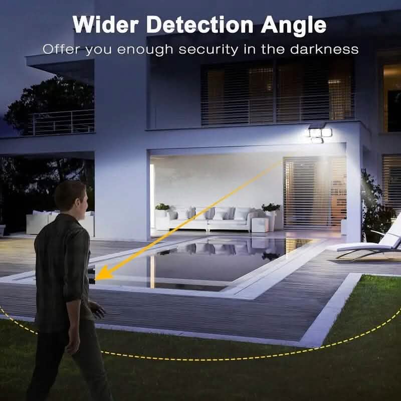 Solar Outdoor Lights 333 LEDs Motion Sensor Lights 4 Heads Cartsfy Inc.