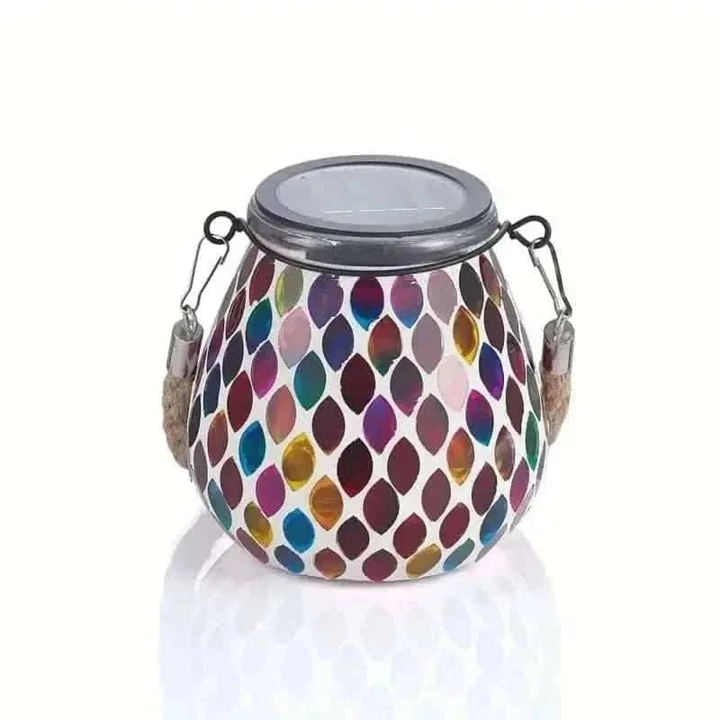 Solar Outdoor Mosaic Lantern Cartsfy Inc.