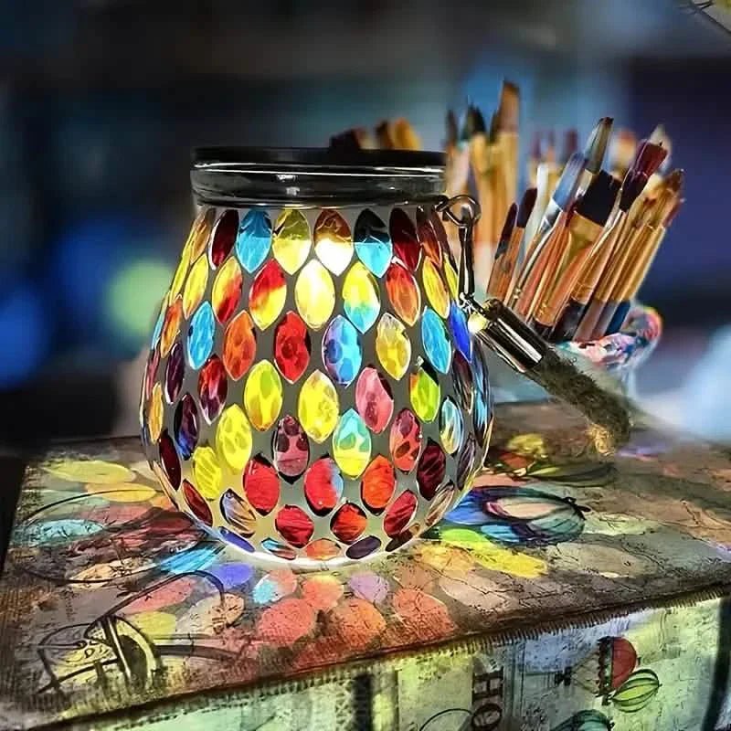 Solar Outdoor Mosaic Lantern - Cartsfy Inc.