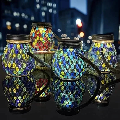 Solar Outdoor Mosaic Lantern - Cartsfy Inc.