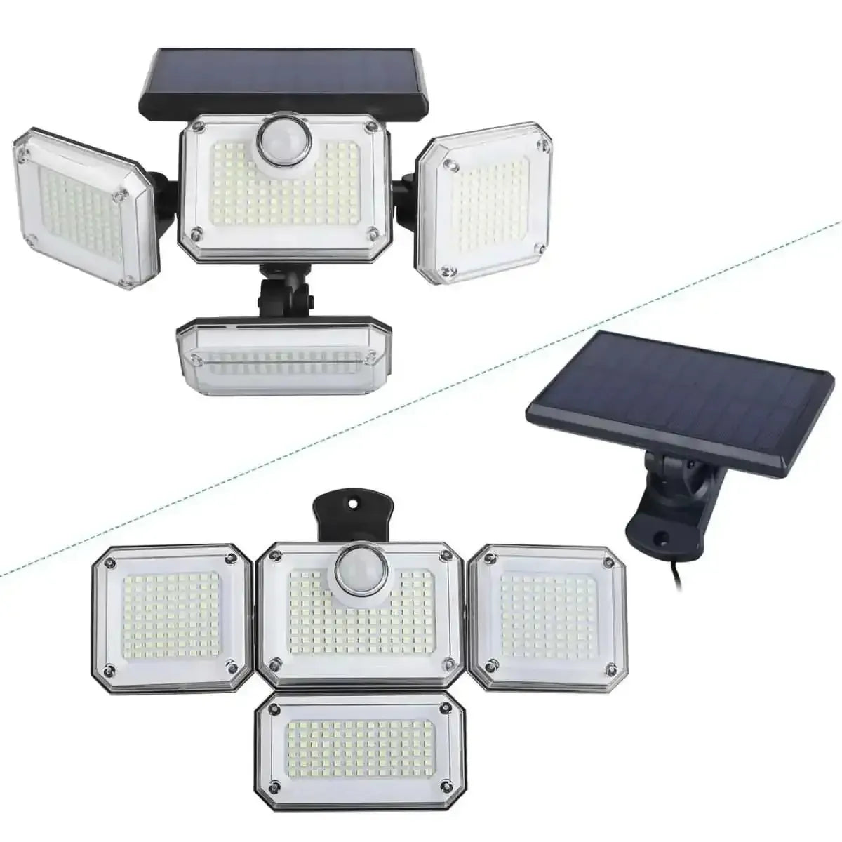 Solar Powered Wall Lights Outdoor Motion Sensor Lamps DailySale Integrate Separate Integrate-Separate-