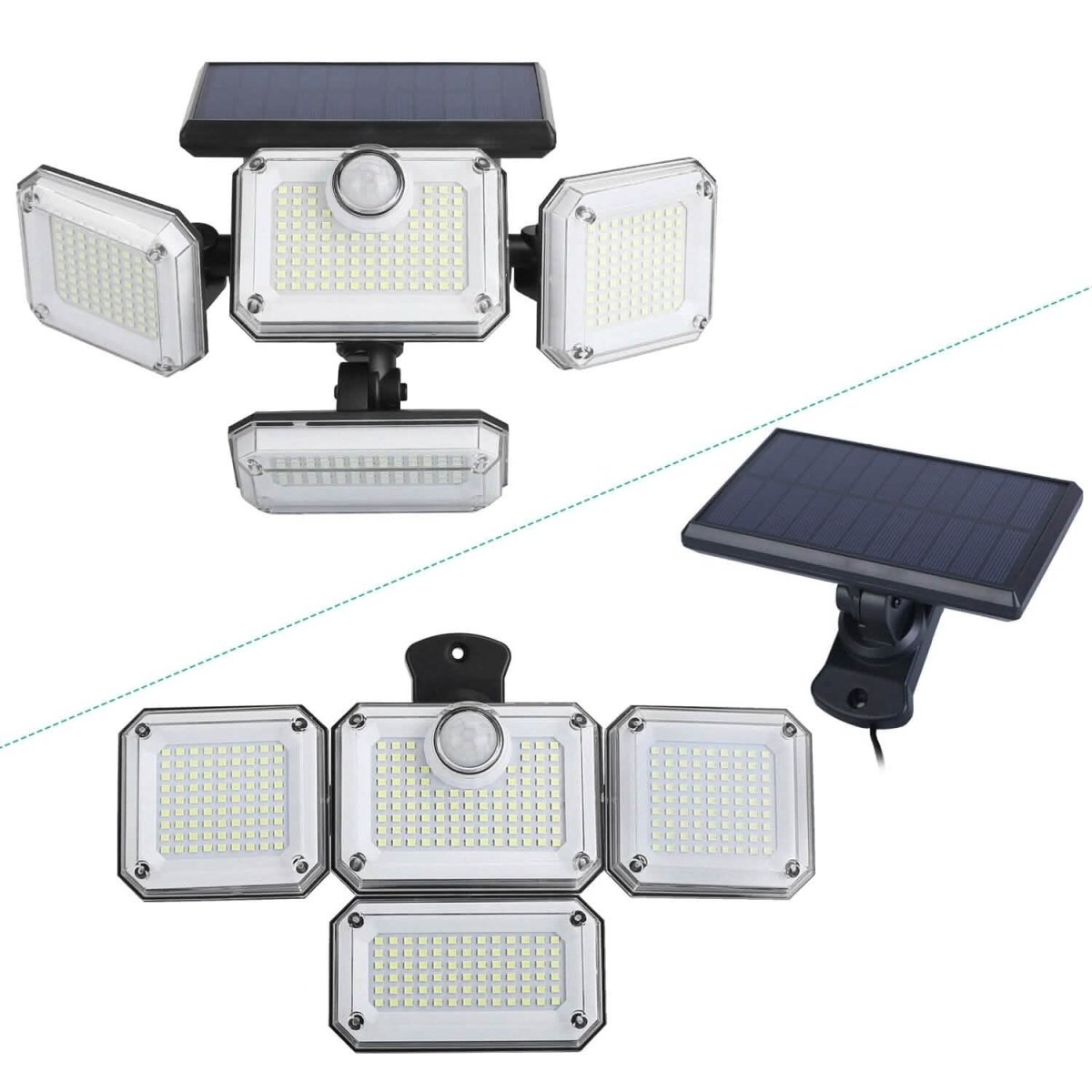 Solar Powered Wall Lights Outdoor Motion Sensor Lamps - Cartsfy Inc.