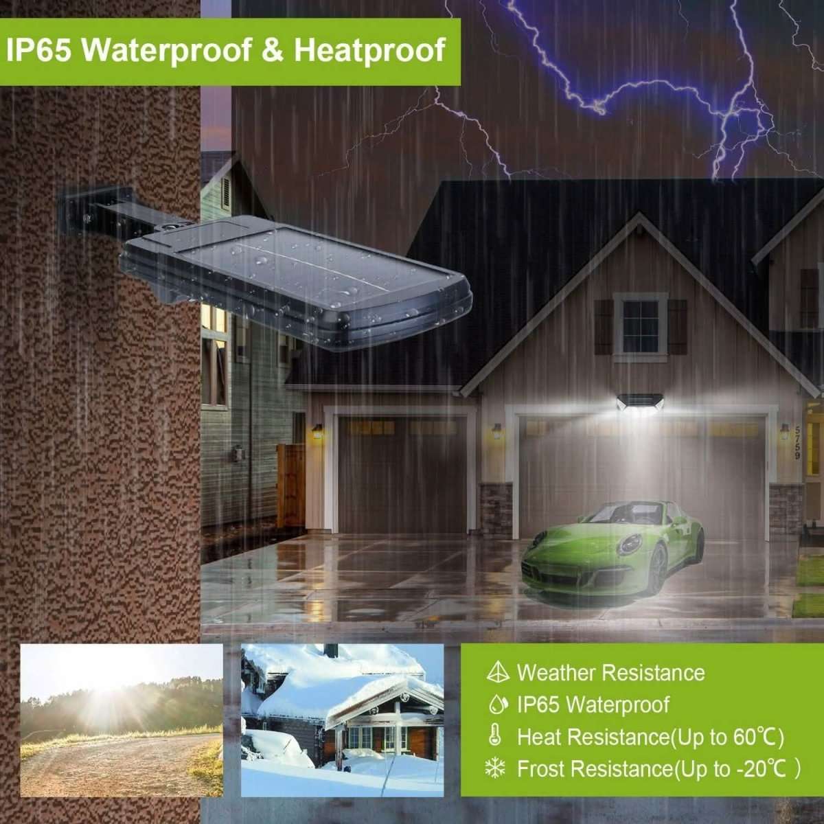 Solar Powered Wall Outdoor Lights Cartsfy Inc.