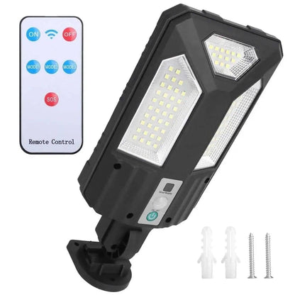 Solar Wall Light Outdoor Beads PIR Motion Sensor Remote Control Wireless Lamps DailySale 72LED 9COB 87LED 72LED-9COB-87LED-33COB-264LED-