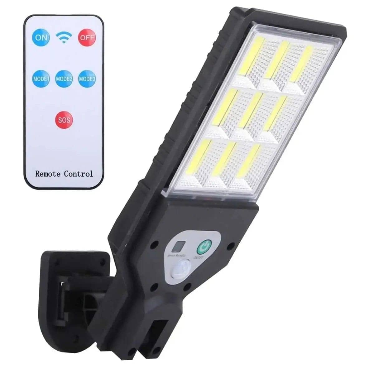 Solar Wall Light Outdoor Beads PIR Motion Sensor Remote Control Wireless Lamps DailySale 72LED 9COB 87LED 72LED-9COB-87LED-33COB-264LED-