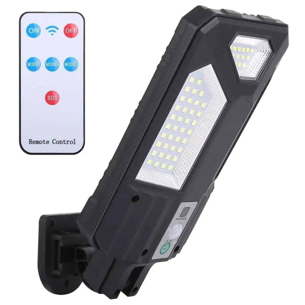 Solar Wall Light Outdoor Beads PIR Motion Sensor Remote Control Wireless Lamps DailySale 72LED 9COB 87LED 72LED-9COB-87LED-33COB-264LED-