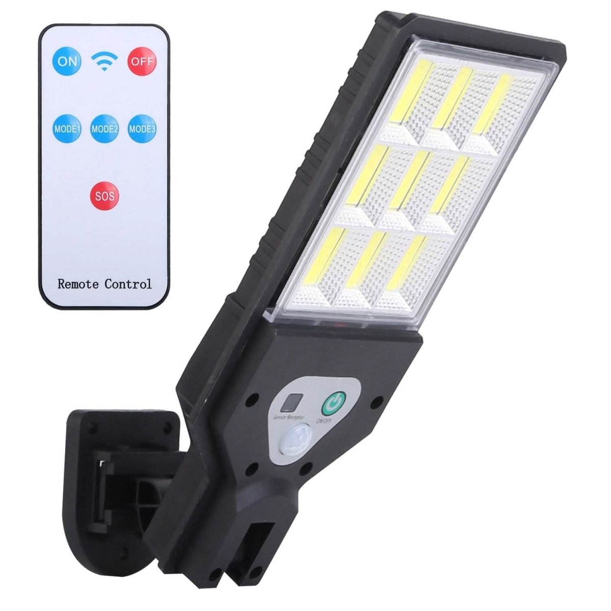Solar Wall Light Outdoor Beads PIR Motion Sensor Remote Control Wireless Lamps - Cartsfy Inc.
