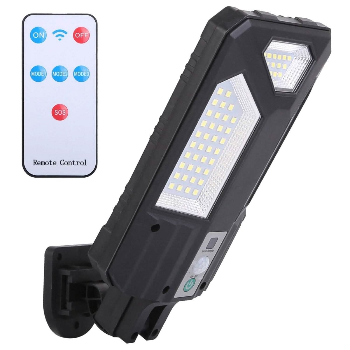 Solar Wall Light Outdoor Beads PIR Motion Sensor Remote Control Wireless Lamps - Cartsfy Inc.