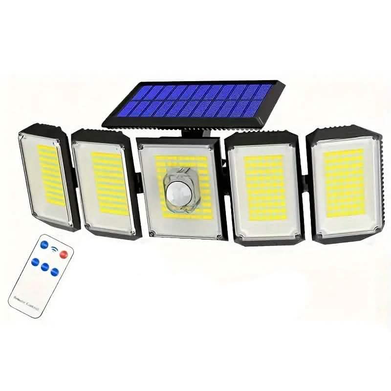 Solar Wall Light with 5 Adjustable Angle Heads Cartsfy Inc.