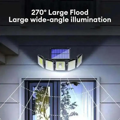 Solar Wall Light with 5 Adjustable Angle Heads DailySale 1-Piece 2-Piece 1-Piece-2-Piece-
