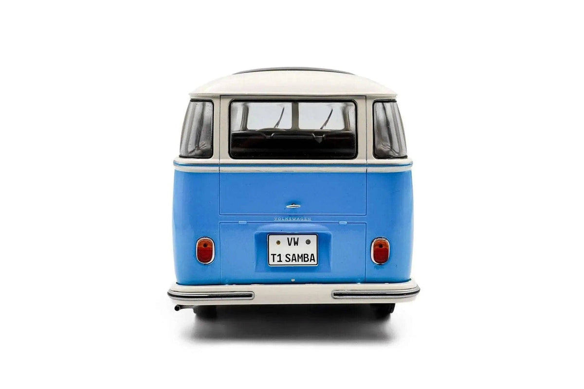 Solido 1962 Volkswagen T1 Samba Minibus Blue 1:18 STM Diecast Default Title Default Title-