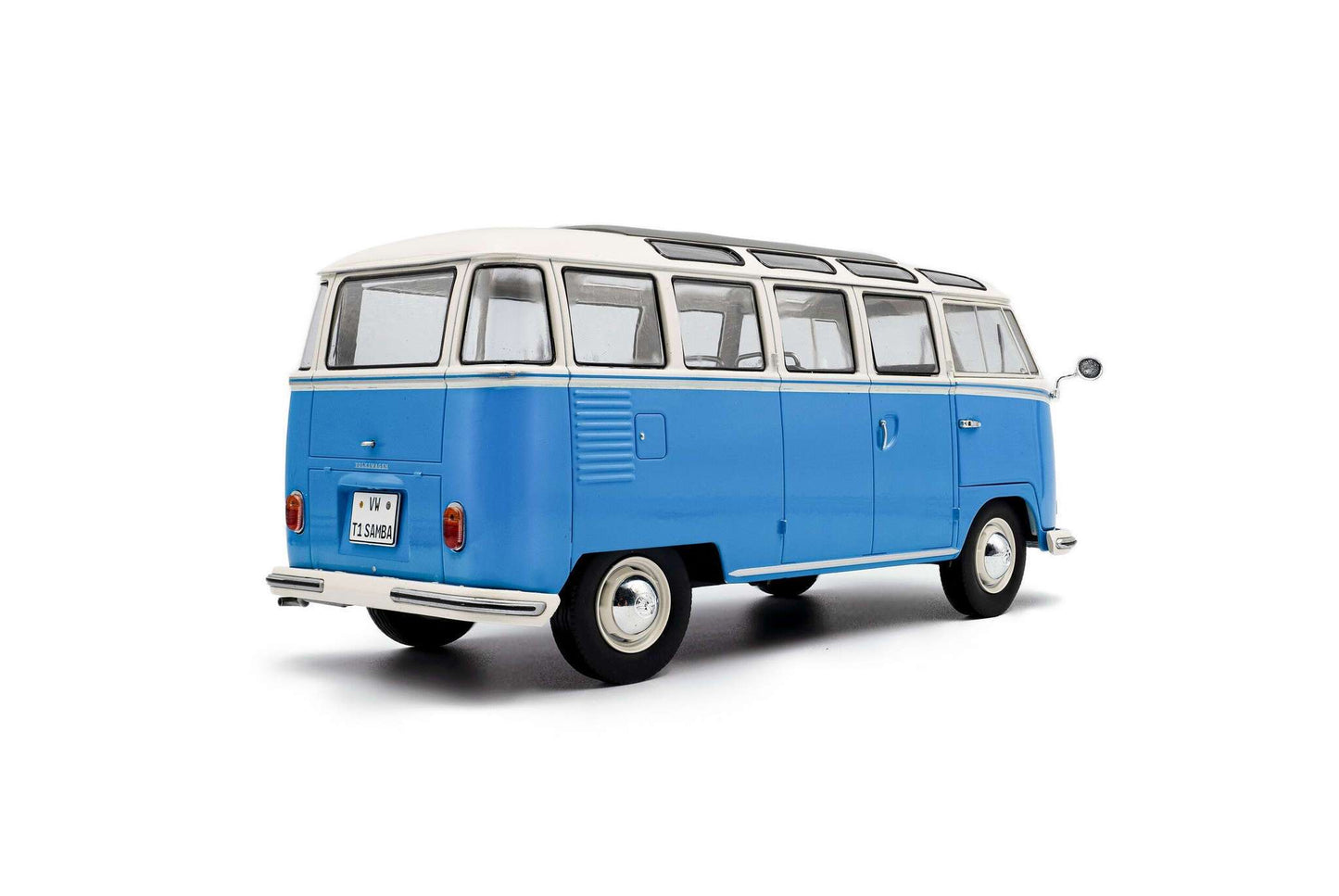 Solido 1962 Volkswagen T1 Samba Minibus Blue 1:18 STM Diecast Default Title Default Title-