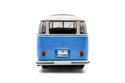 Solido 1962 Volkswagen T1 Samba Minibus Blue 1:18 STM Diecast Default Title Default Title-