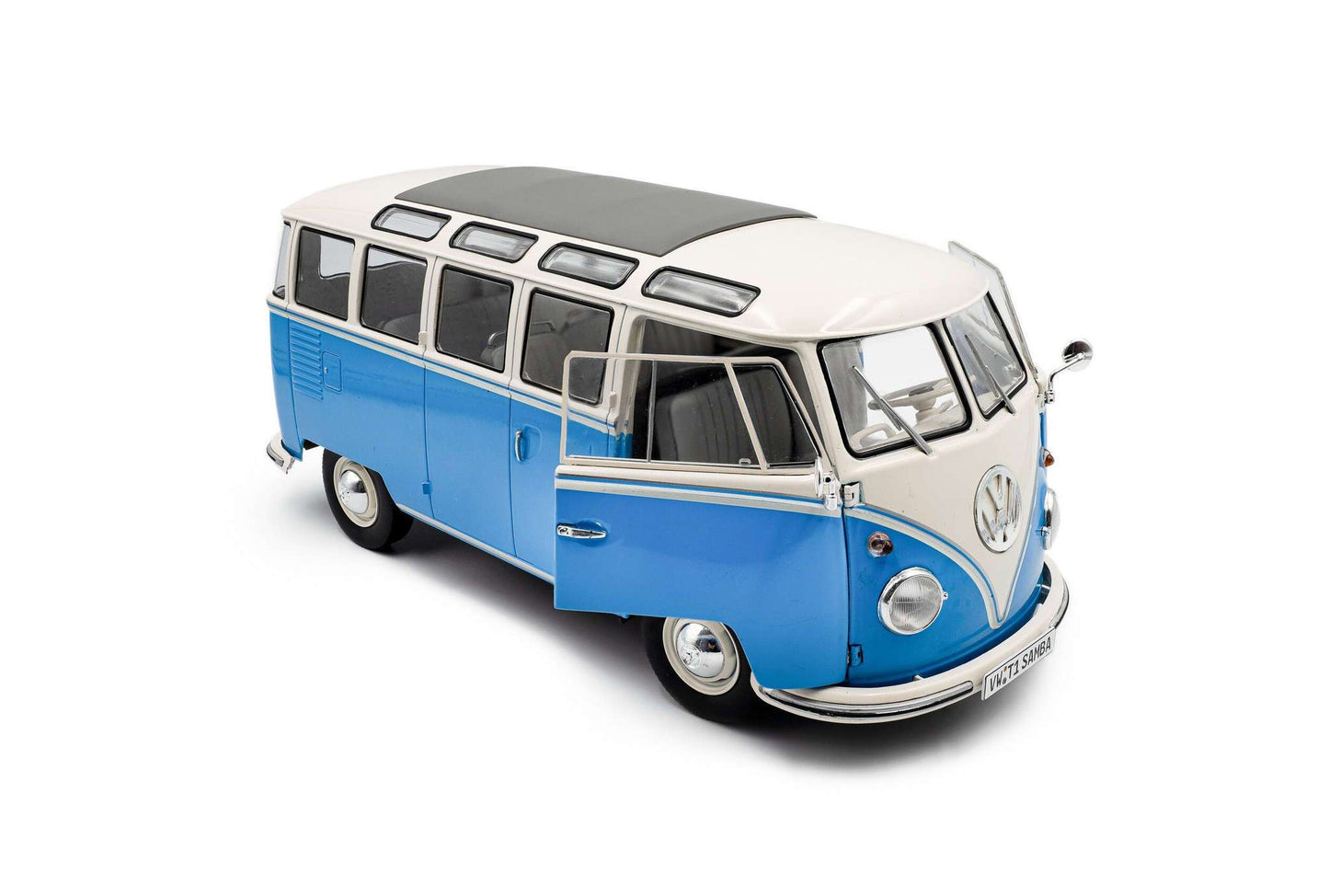 Solido 1962 Volkswagen T1 Samba Minibus Blue 1:18 STM Diecast Default Title Default Title-